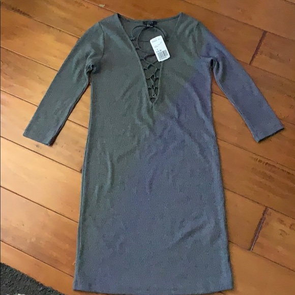 NWT Grey forever 21 mini dress - Picture 1 of 4